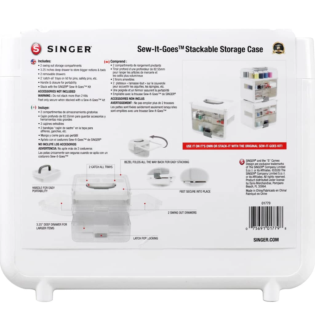 Cheapest 😉 SINGER® Sew-It-Goes® Stackable Storage Case 🎁 4 Cheapest 😉 SINGER® Sew-It-Goes® Stackable Storage Case 🎁 - Image 4