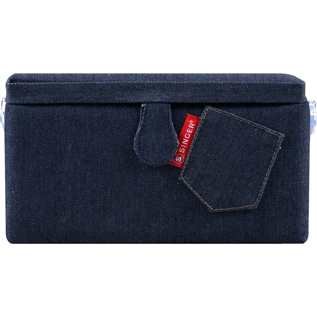 Budget ๐ SINGER® Large Denim Sewing Basket with Zipper Pouch ๐ 5 Budget ๐ SINGER® Large Denim Sewing Basket with Zipper Pouch ๐ - Image 5
