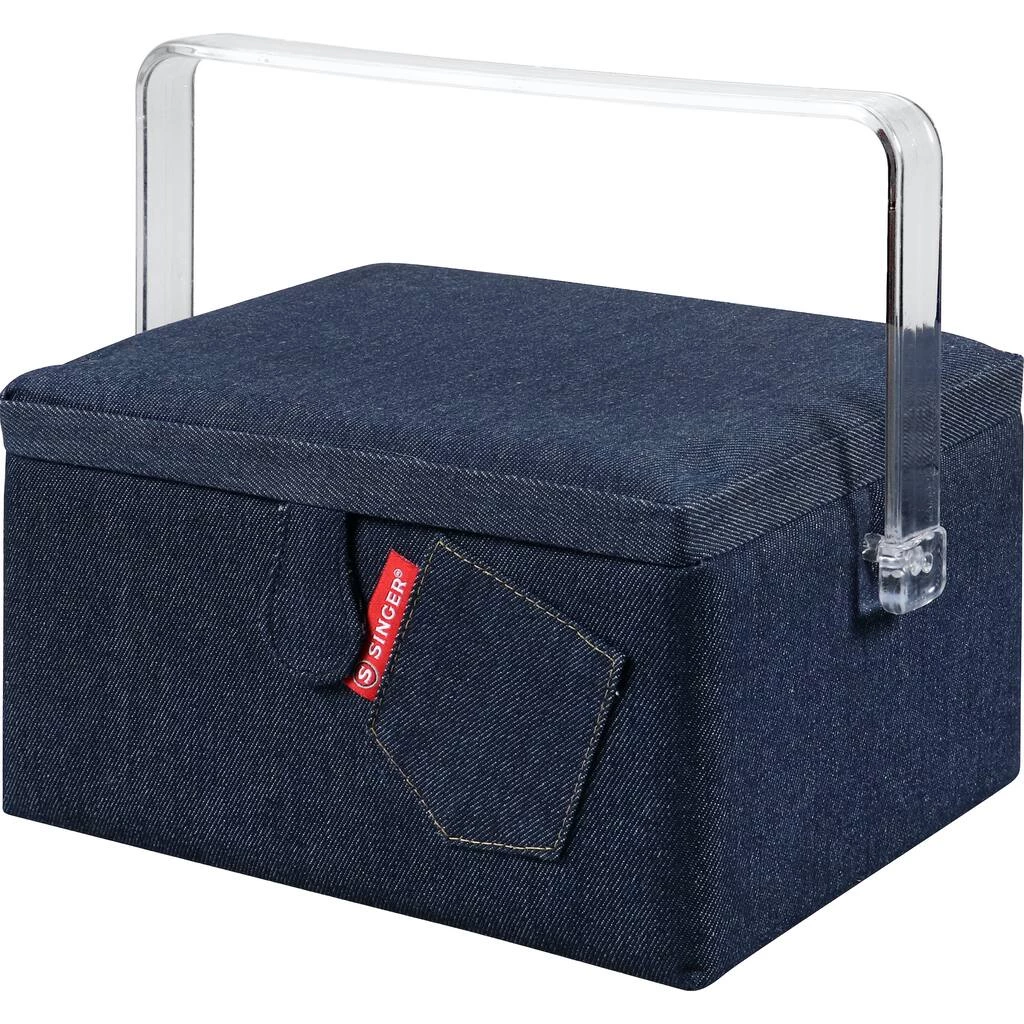 Budget ๐ SINGER® Large Denim Sewing Basket with Zipper Pouch ๐ 7 Budget ๐ SINGER® Large Denim Sewing Basket with Zipper Pouch ๐ - Image 7