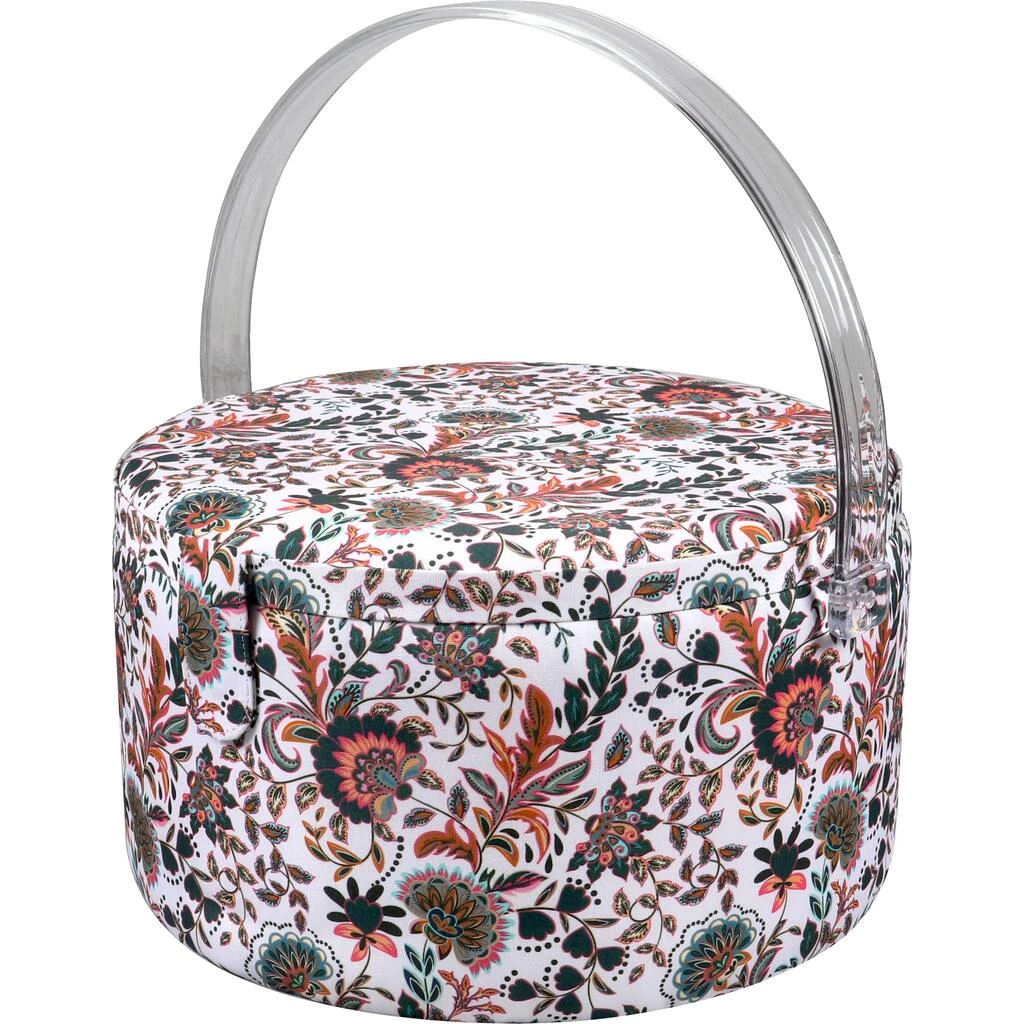 Best Pirce 😉 SINGER® Large Floral Paisley Print Round Sewing Basket & Zipper Pouch 😀 7 Best Pirce 😉 SINGER® Large Floral Paisley Print Round Sewing Basket & Zipper Pouch 😀 - Image 7