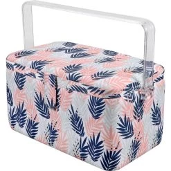 Deals ✨ SINGER® Large Leaf Print Tackle Sewing Basket Set 🔥 -Deals Singer Store D647649S 7
