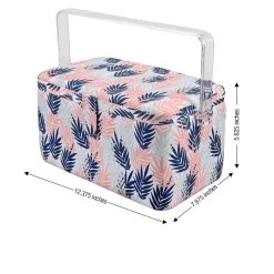 Deals ✨ SINGER® Large Leaf Print Tackle Sewing Basket Set 🔥 -Deals Singer Store D647649S 8