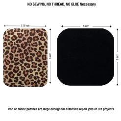 Cheapest 🧨 Singer® Animal Print & Khaki DIY Iron-On Fabric Patch Kit with 2 Bonus Stencils 👏 -Deals Singer Store D647860S 4