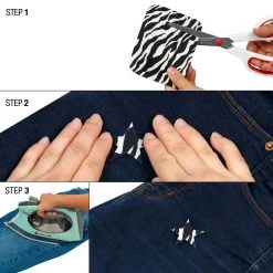 Cheapest 🧨 Singer® Animal Print & Khaki DIY Iron-On Fabric Patch Kit with 2 Bonus Stencils 👏 -Deals Singer Store D647860S 5