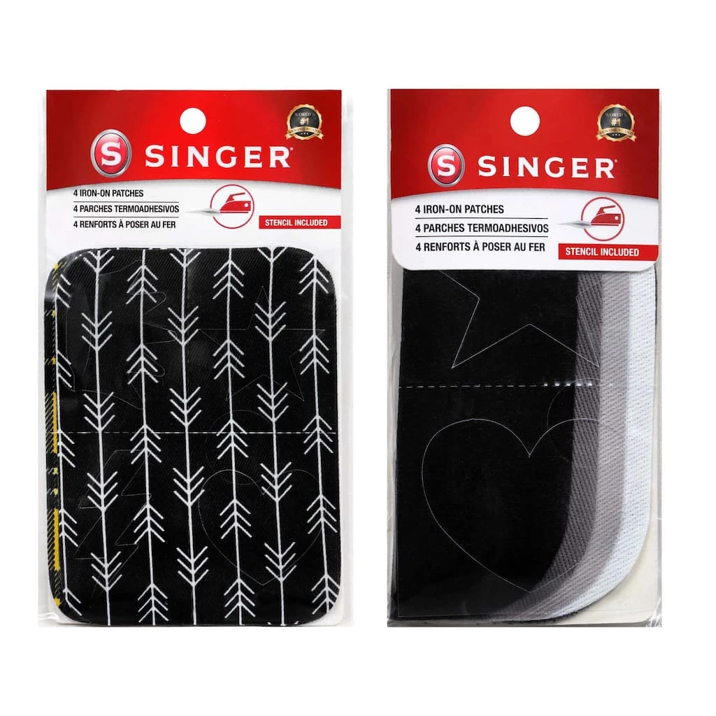 Brand new โญ Singer® Decorative Print & Solid DIY Iron-On Fabric Patch Kit with 2 Bonus Stencils ๐ 2 Brand new โญ Singer® Decorative Print & Solid DIY Iron-On Fabric Patch Kit with 2 Bonus Stencils ๐ - Image 2