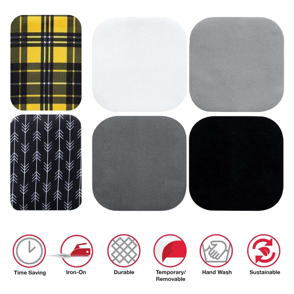 Brand new โญ Singer® Decorative Print & Solid DIY Iron-On Fabric Patch Kit with 2 Bonus Stencils ๐ 3 Brand new โญ Singer® Decorative Print & Solid DIY Iron-On Fabric Patch Kit with 2 Bonus Stencils ๐ - Image 3