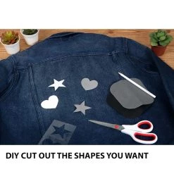 Brand new โญ Singer® Decorative Print & Solid DIY Iron-On Fabric Patch Kit with 2 Bonus Stencils ๐ 12 Brand new โญ Singer® Decorative Print & Solid DIY Iron-On Fabric Patch Kit with 2 Bonus Stencils ๐ -Deals Singer Store D647861S 6