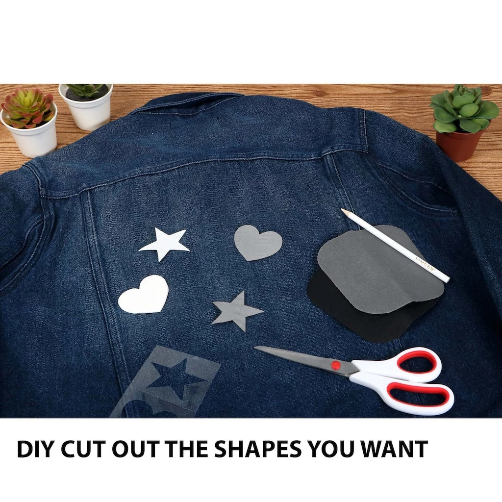 Brand new โญ Singer® Decorative Print & Solid DIY Iron-On Fabric Patch Kit with 2 Bonus Stencils ๐ 6 Brand new โญ Singer® Decorative Print & Solid DIY Iron-On Fabric Patch Kit with 2 Bonus Stencils ๐ - Image 6