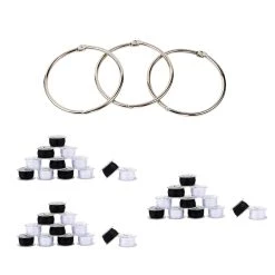 Deals 🧨 SINGER® Class 15 Sewing Bobbin & Storage Rings Set, Black & White 😉