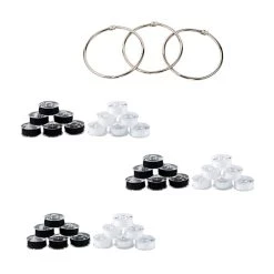 Cheap ⌛ SINGER® Class 66 Sewing Bobbin & Storage Rings Set, Black & White ❤️